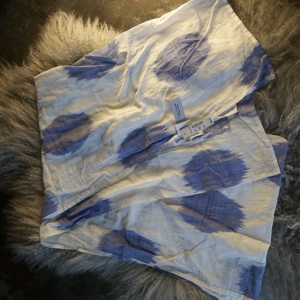 NWT Madewell Oversized Scarf in Blue/White